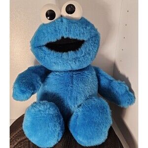 1997 Vintage TICKLE ME COOKIE MONSTER Plush Tyco Sesame Street, Works Great